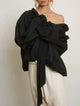 Bellarine | Women Blouse With Ruffled Collar Bow Tie