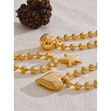 Liré | Women Necklace with Star Pendant and Gold Beads