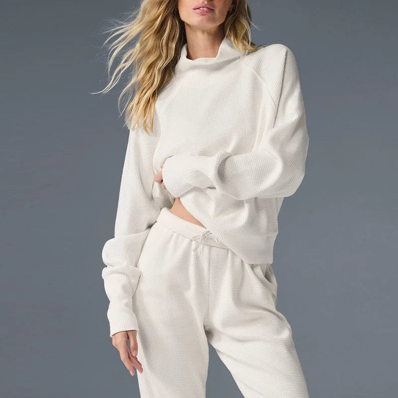 Eloise |  Women's Waffleknit Loungewear Two-Piece Set