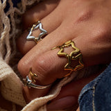 Astrielle | Women Ring with Star Design and Gold Plating