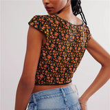 Elowen | Women Top With Lace Trim V Neck