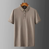 Cedric | Men's Cotton Blend Polo Shirt with V-Shape Fit