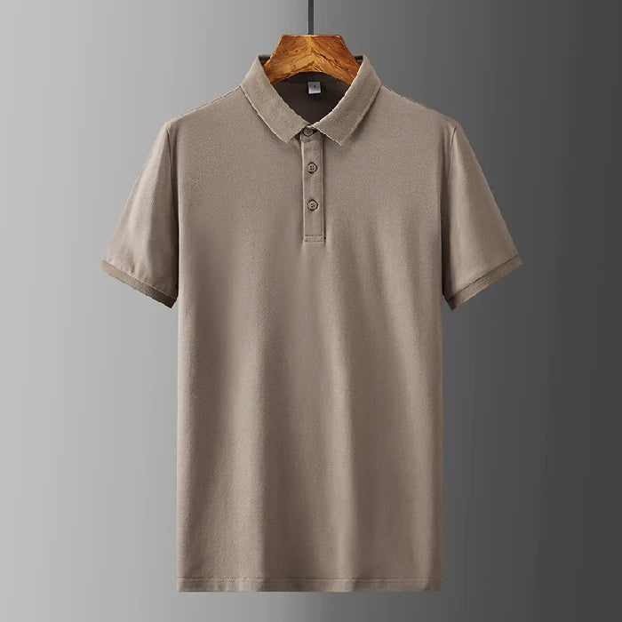 Cedric | Men's Cotton Blend Polo Shirt with V-Shape Fit