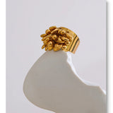 Valmara | Women Ring with Heart Charms and Gold Plating