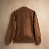 Spencer | Men's Suede Zip Jacket with Minimalist Design