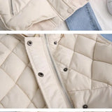 Delphine | Women's Diamond Quilted Jacket with Stand Collar and Zip Closure