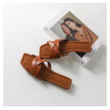 Orielle | Women’s Woven Slides with Interlaced Straps