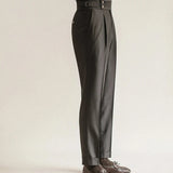 James | Men's Trousers with Pleated Front and Elastic Waistband