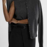 Marenton | Women Knit Top With Wool Cashmere Blend