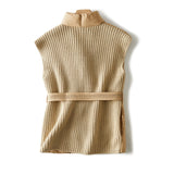 Jordan | Women's Quilted Duck Down Vest with Belted Waist