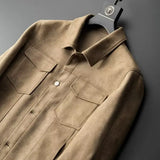 Vincent | Men Jacket with Structured Twill and Suede