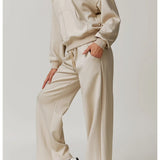 Ayla | Women's Straight Leg Running Pants with Elastic Waist
