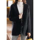 Johanna | Women's Wool Blend Blazer with Tailored Relaxed Silhouette