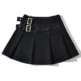 Lila | Women's Skirt with Pleated Buckle Detail
