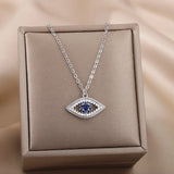 Saphira | Women Necklace with Evil Eye and Blue Stone
