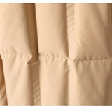 Lillian | Women's Long Duck Down Coat with Wool Shawl Collar and Belted Waist