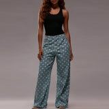 Beatrice | Women's Wide Leg Pants with Polka Dot Print