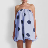 Diana | Women's Strapless A-Line Dress with Bubble Hem