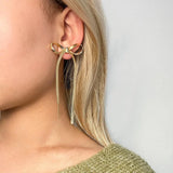 Isabelle | Women Earrings with Bow Design and Tassel