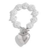Amour | Women Bracelet with Pearl and Heart Pendant