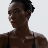 Ferelith | Women Necklace with Square Pendant and Zirconia Accents