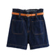 Talia | Women's Shorts with Belted Waist and Front Pockets