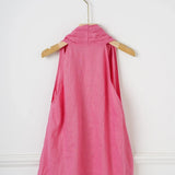 Valienne | Women Top With Linen Cross Neck
