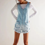 Capri | Women's Denim Short Jumpsuit