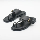 Valencia | Women's Leather Sandal with Buckle and Support
