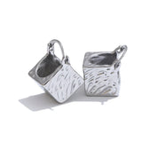 Valonne | Women Earrings with Cube Design and Gold Coating