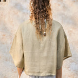 Maisie | Women Top With Linen Drop Shoulder