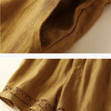 Lenora | Women's Shorts with Drawstring Waist and Lace Trim