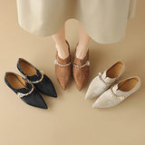 Ellen | Women Mid-Heels with Pointed Toe and Metallic-Accents