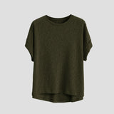 Genevieve | Women Tee With Cotton Linen Oversized Fit