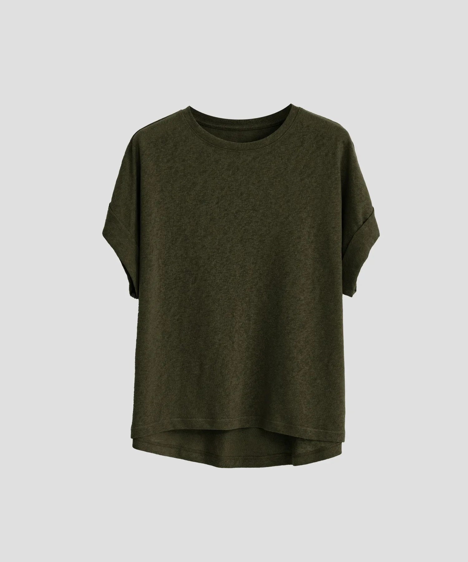 Genevieve | Women Tee With Cotton Linen Oversized Fit