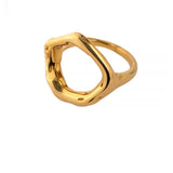 Liora | Women Ring with Heart Design and Gold Plating