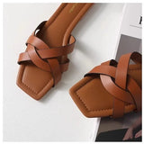Orielle | Women’s Woven Slides with Interlaced Straps