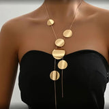 Noira | Women Necklace with Drop Design and Gold Tone