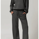 Ayla | Women's Straight Leg Running Pants with Elastic Waist