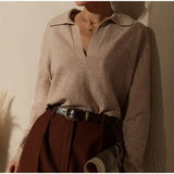 Roma | Women Polo Sweater With Cotton Relaxed Fit
