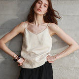 Nora | Women’s Linen V-Neck Camisole Top