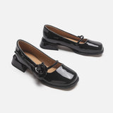 Rosetta | Women Mary Janes with Rose Accent and Glossy
