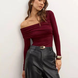 Clara| Women Top With One Shoulder Design