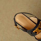 Isadora | Women's Sandal with Chain and Block Heel