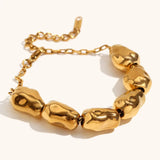 Velda | Women Bracelet with Beads and Gold Finish