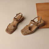 Mirea | Women Sandals with T-Strap and Cushioned Heel