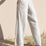 Cordelia | Women's High Waist Linen Trousers