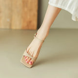 Belle | Women’s Mules with Open Toe and Strap
