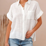 Zürich | Women Shirt With Cotton Linen Blend