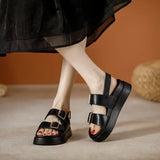 Cressida | Women's Platform Sandal with Buckles and Insoles